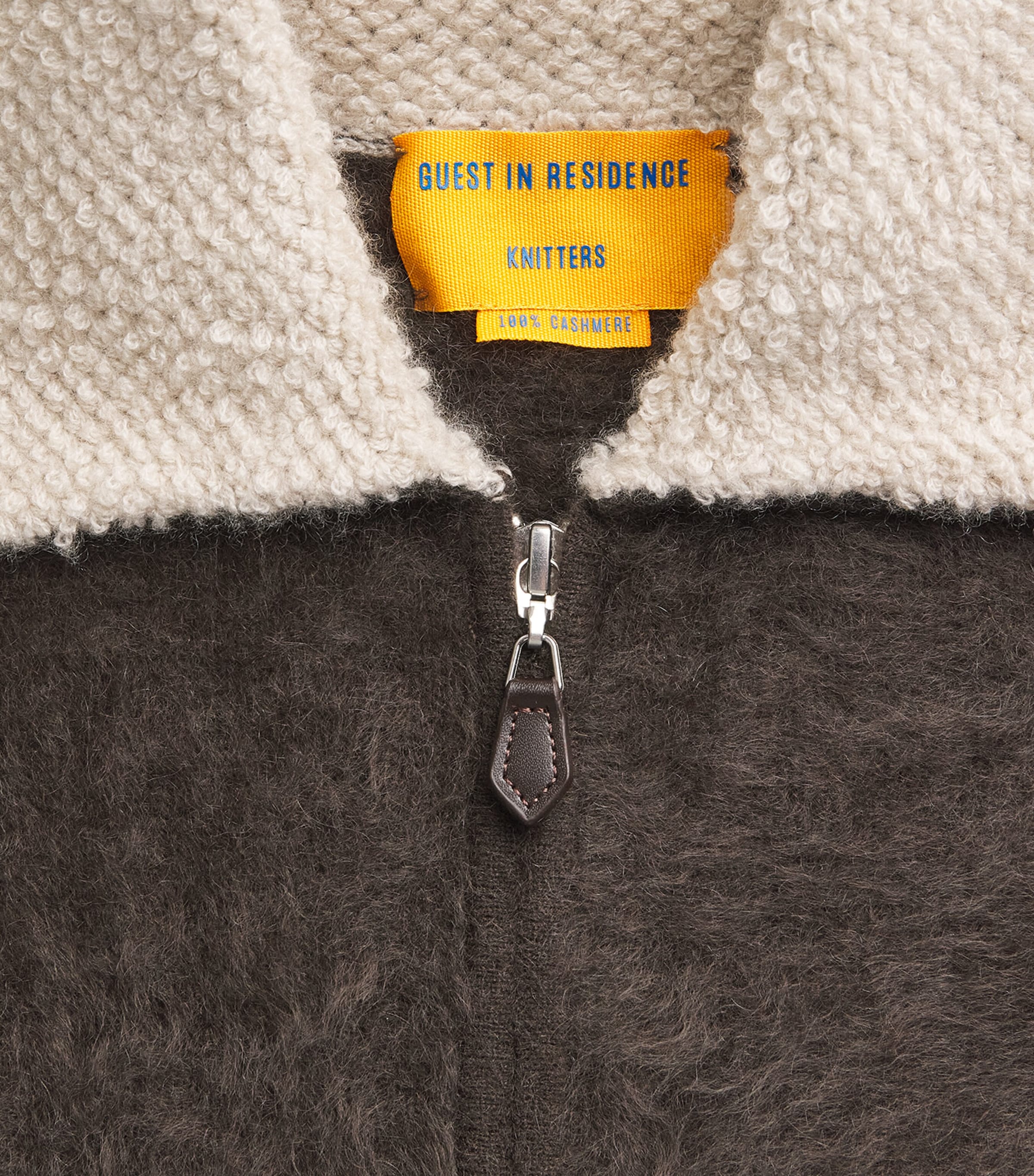 Guest In Residence Womens Cashmere Grizzly Frankie Jacket Burnt Cocoa Image 6