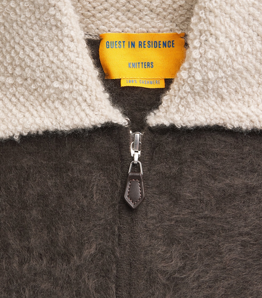Guest In Residence Womens Cashmere Grizzly Frankie Jacket Burnt Cocoa Image 6