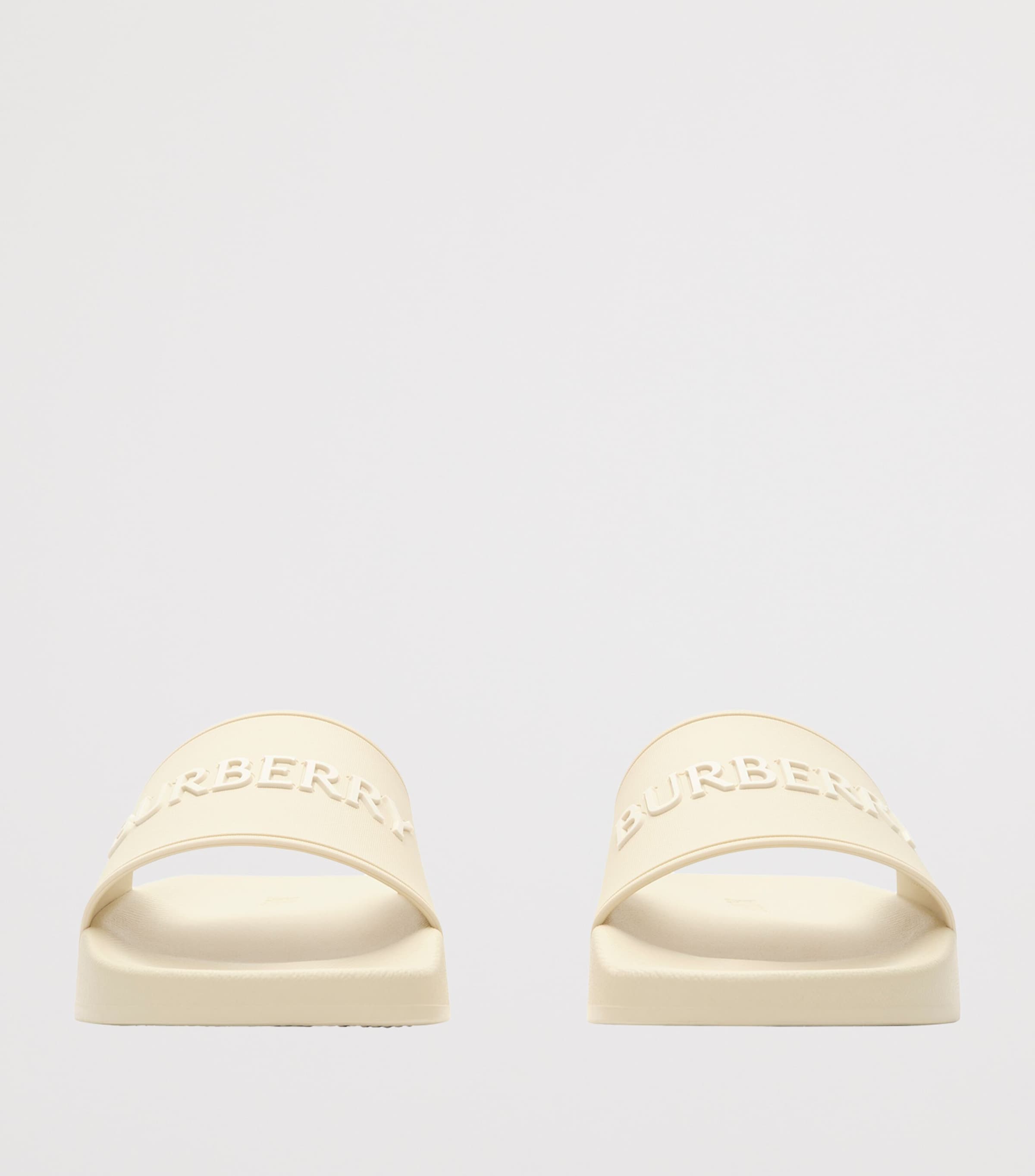 Burberry Logo Slides Sesame Dove Beige Image 2