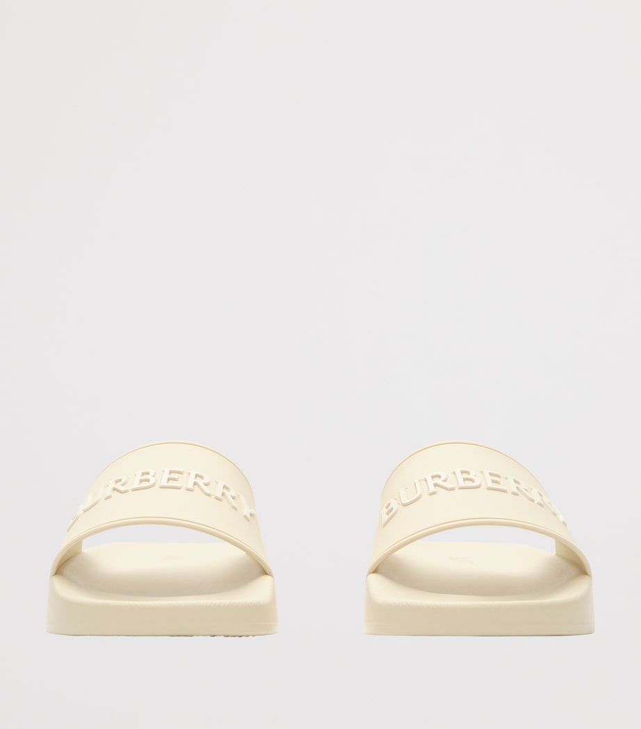 Burberry Logo Slides Sesame Dove Beige Image 2