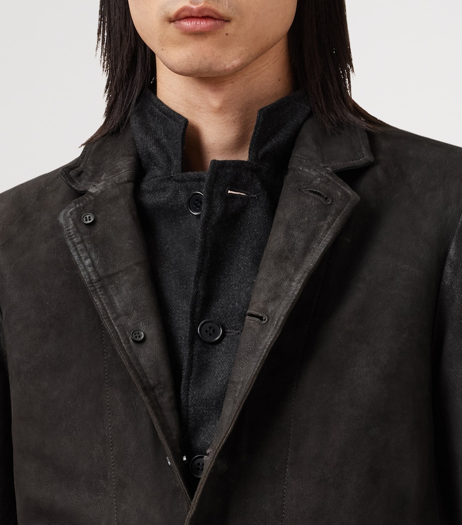 Leather Survey Blazer ANTHRACITE GREY Image 6