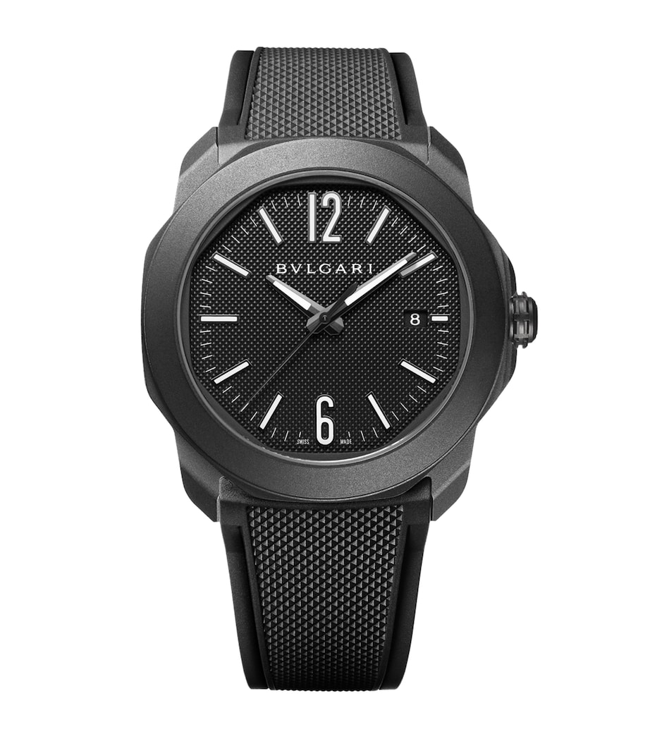 Stainless Steel Octo Roma Watch 41mm BLACK Image 1