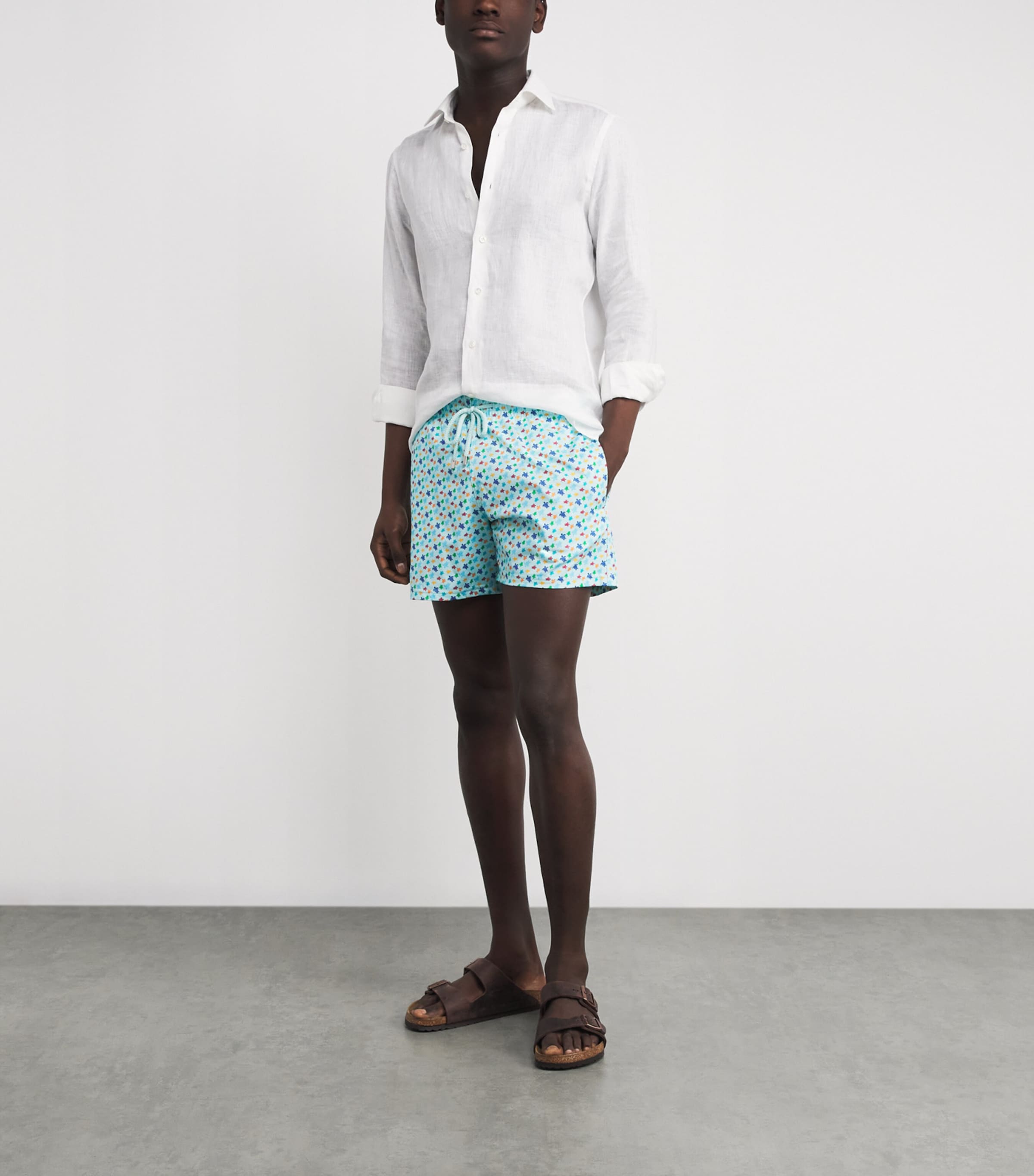 Turtle Print Moorise Swim Shorts 315-PACIFIC Image 2