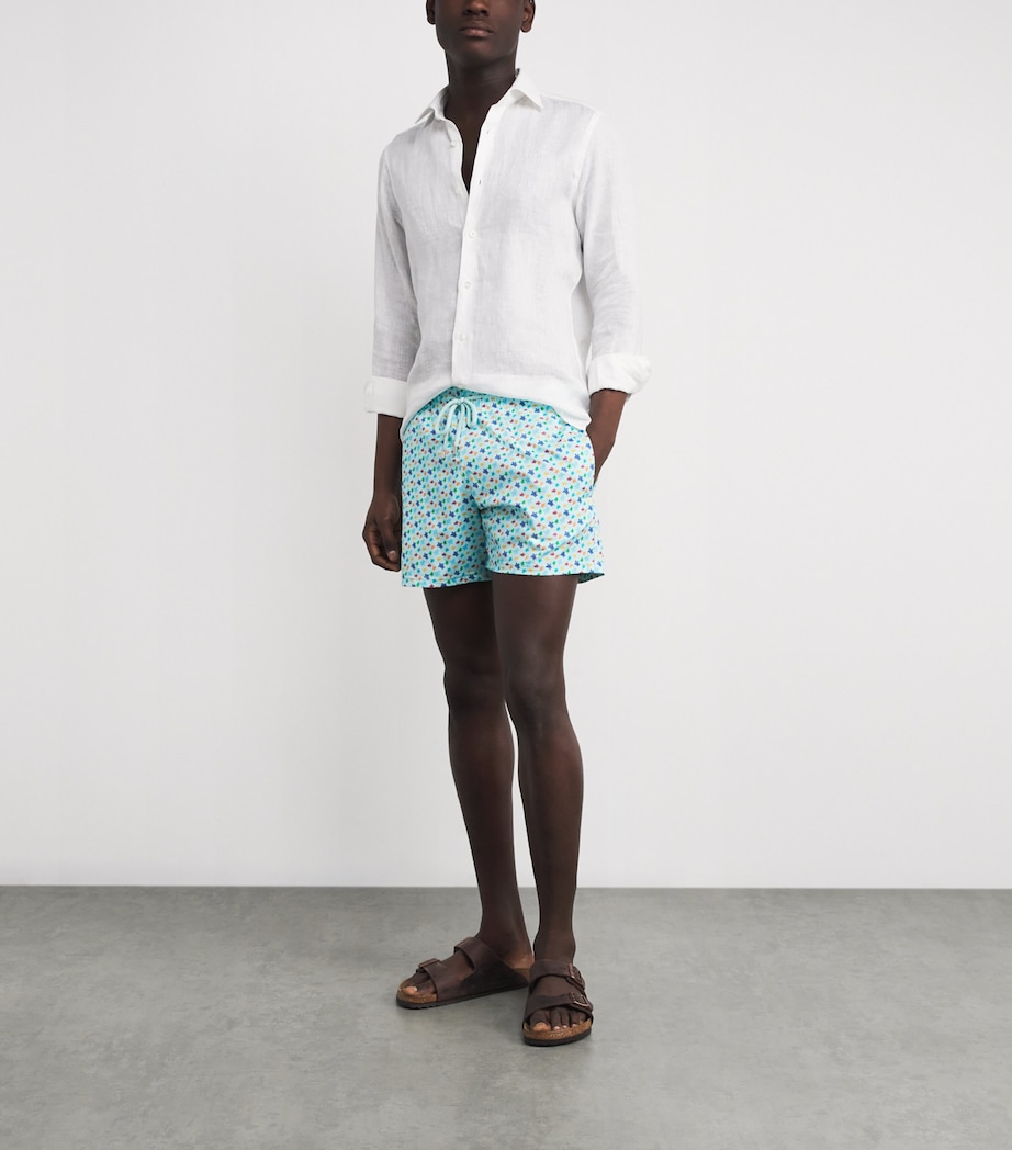 Turtle Print Moorise Swim Shorts 315-PACIFIC Image 2