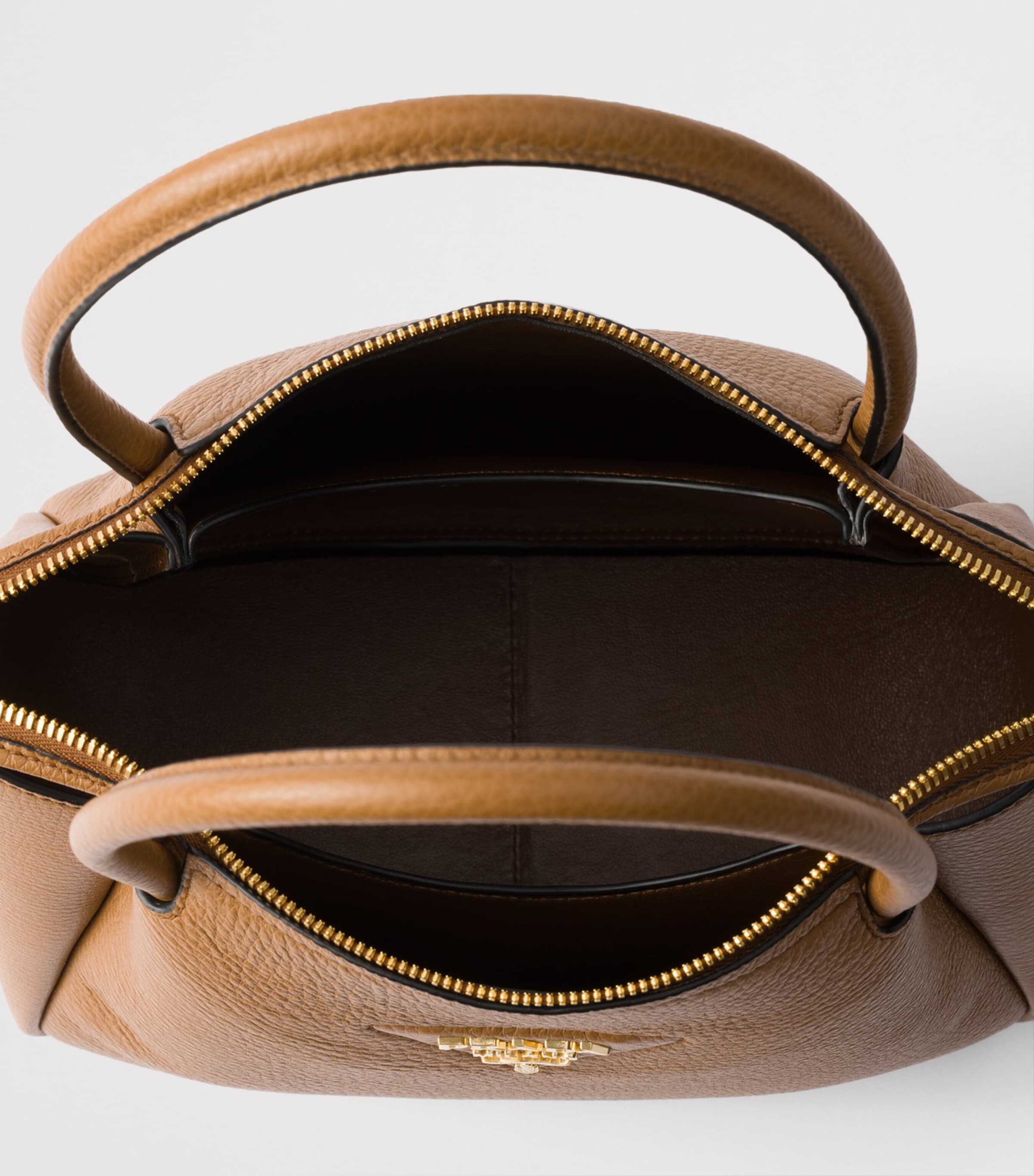 Small Leather Top-Handle Bag F03V8 Image 4