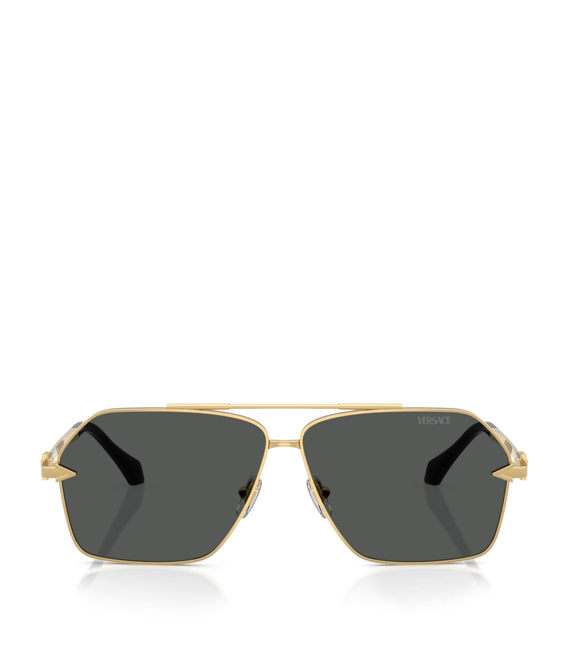 Versace Rectangular Frame Sunglasses