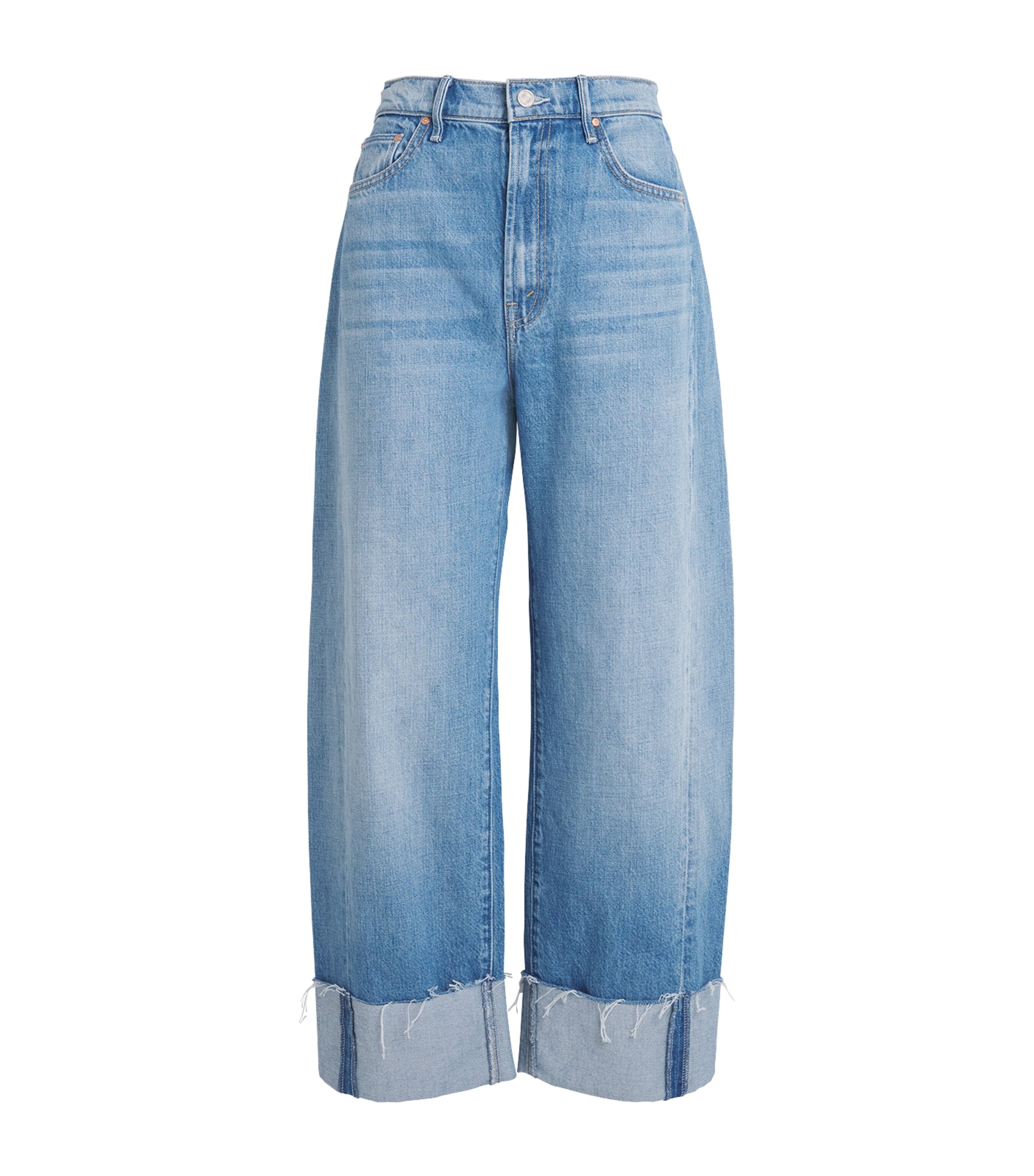 MOTHER Womens The Half-Pipe Ankle-Cuff Jeans Lbi Last Bite Image 1