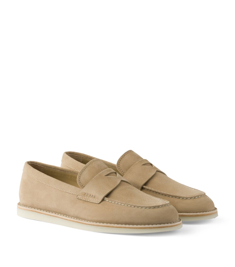 Suede Triangle Loafers F0379 Image 1