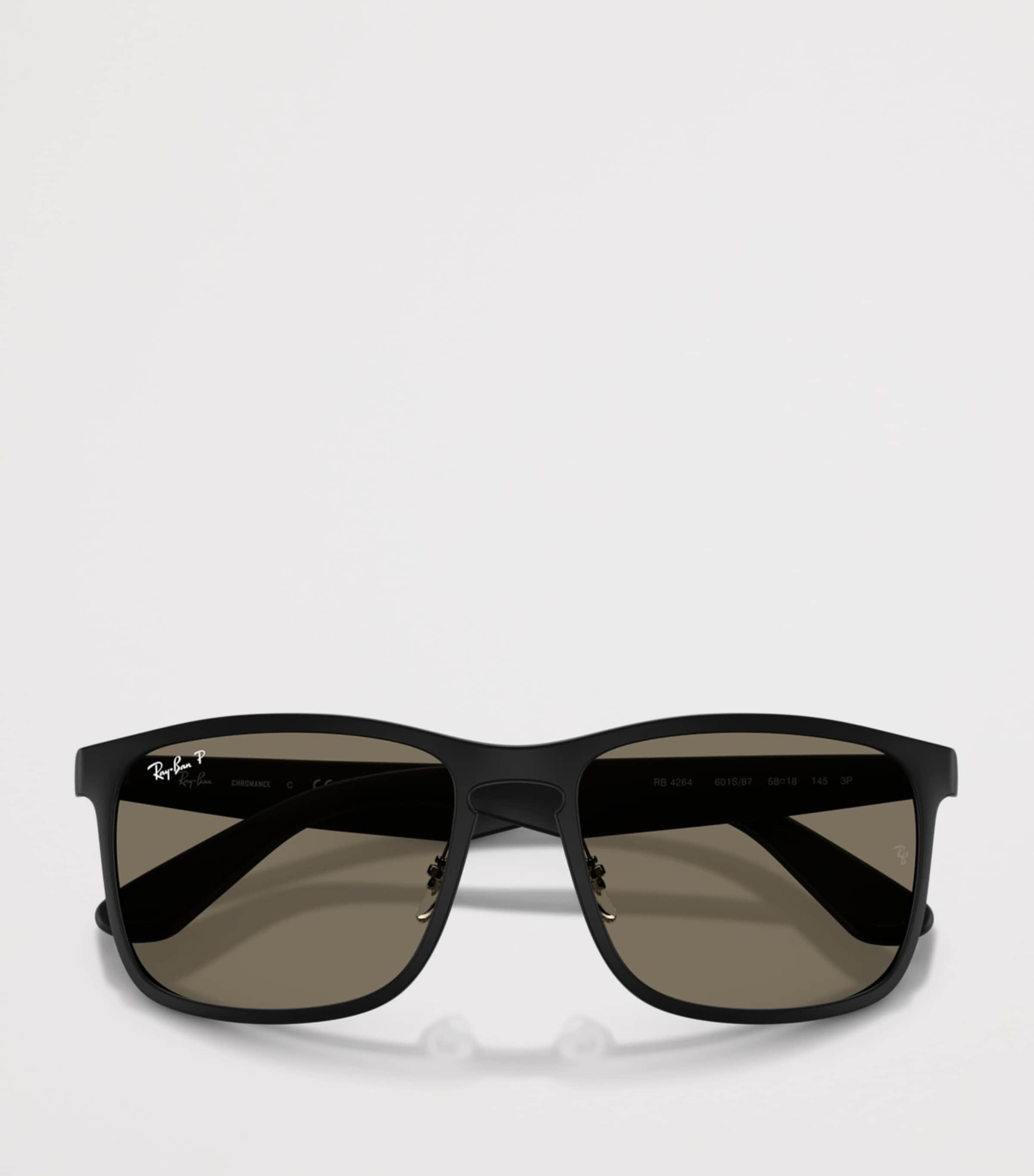 Ray-Ban Square Polarized+ Lenses Sunglasses Black Image 5