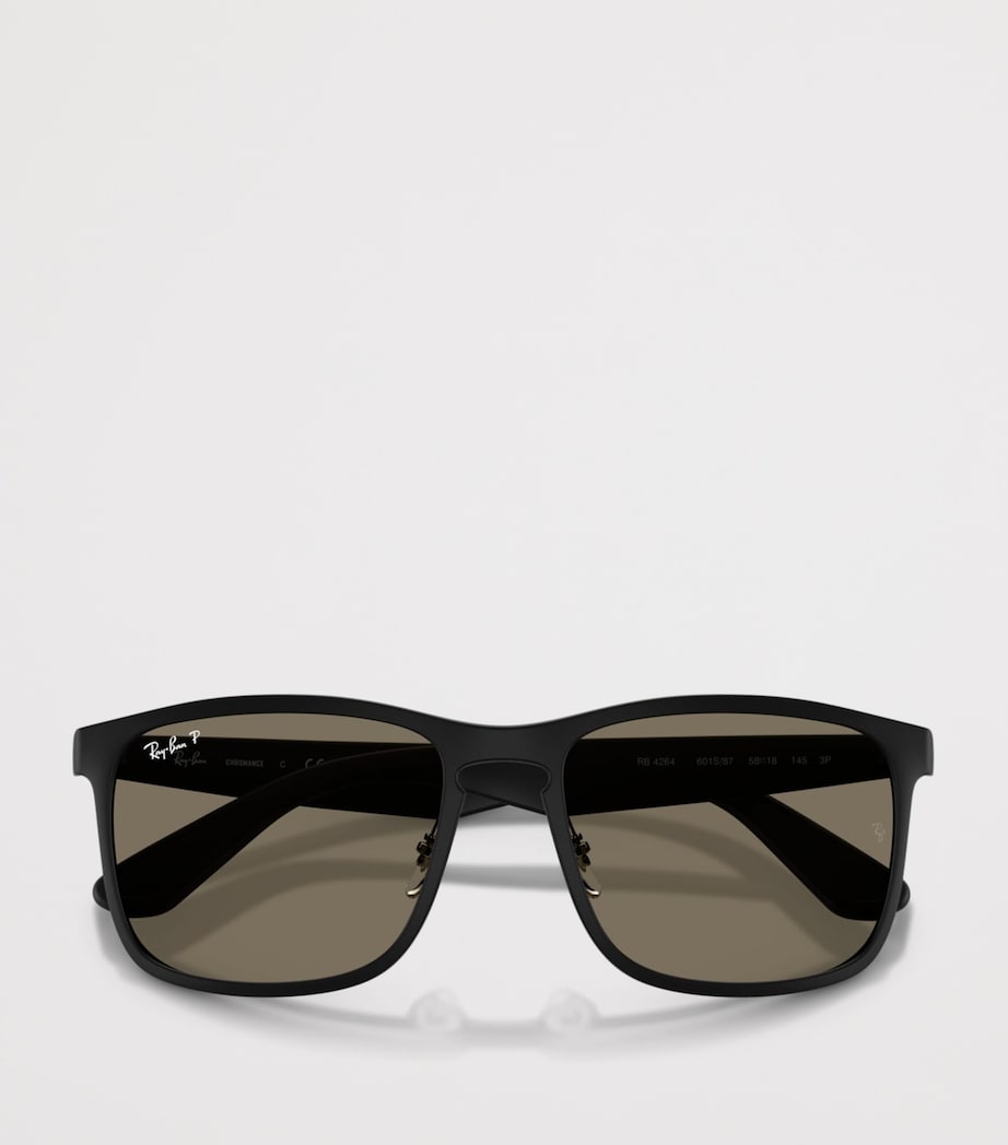 Ray-Ban Square Polarized+ Lenses Sunglasses Black Image 5