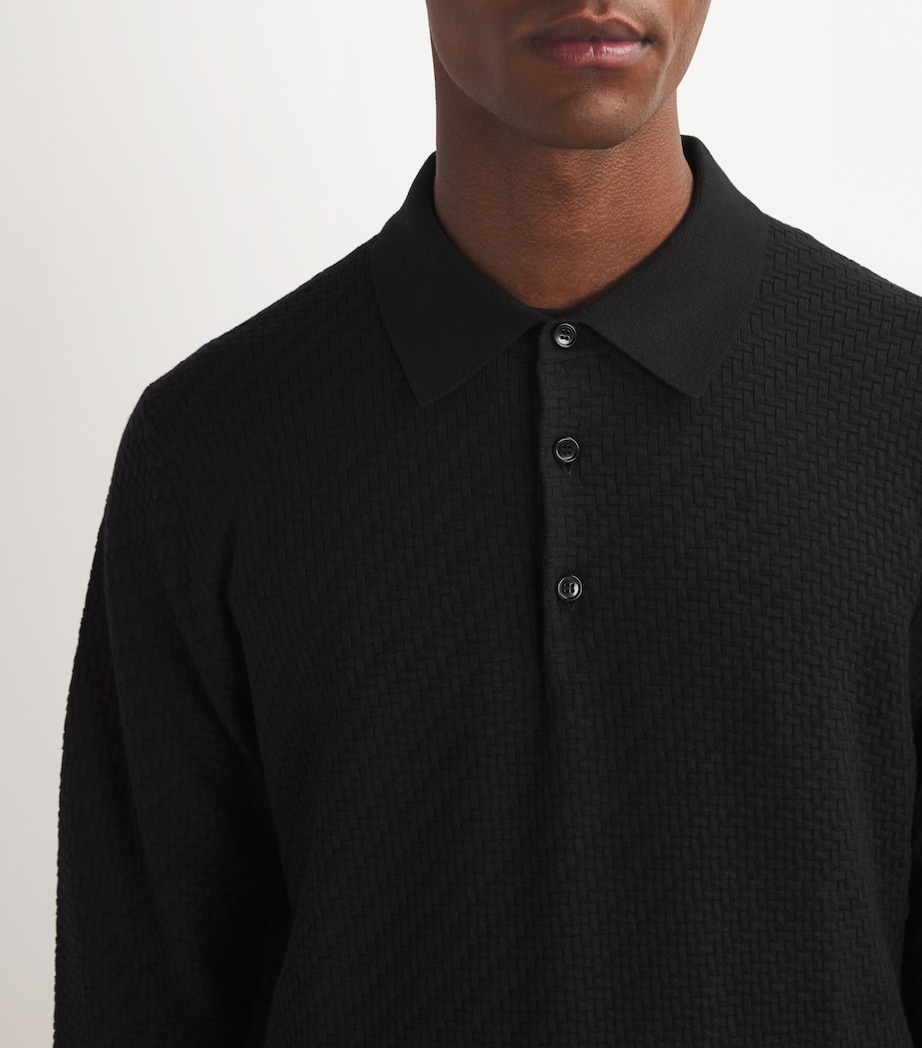 Cotton-Silk Collared Sweater 1000 Image 6