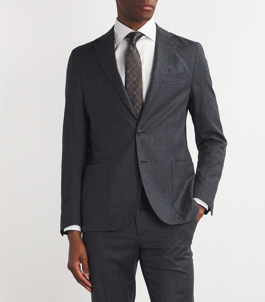 Silk Monogram Stripe Jacquard Tie 36 Image 2