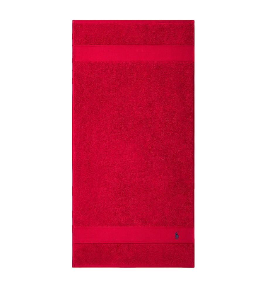 Ralph Lauren Home Polo Player Guest Towel (40cm x 75cm) Red Image 6