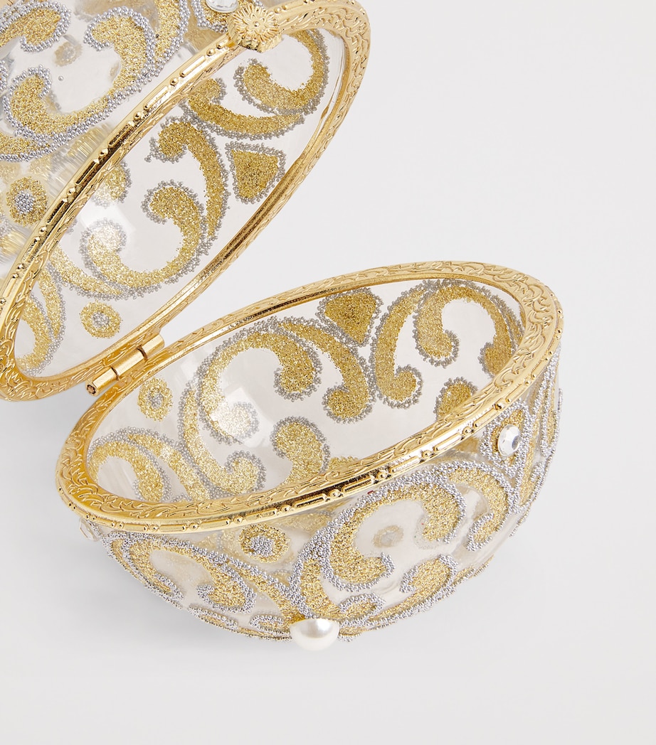 Glass Embellished Bauble GOLD Image 2