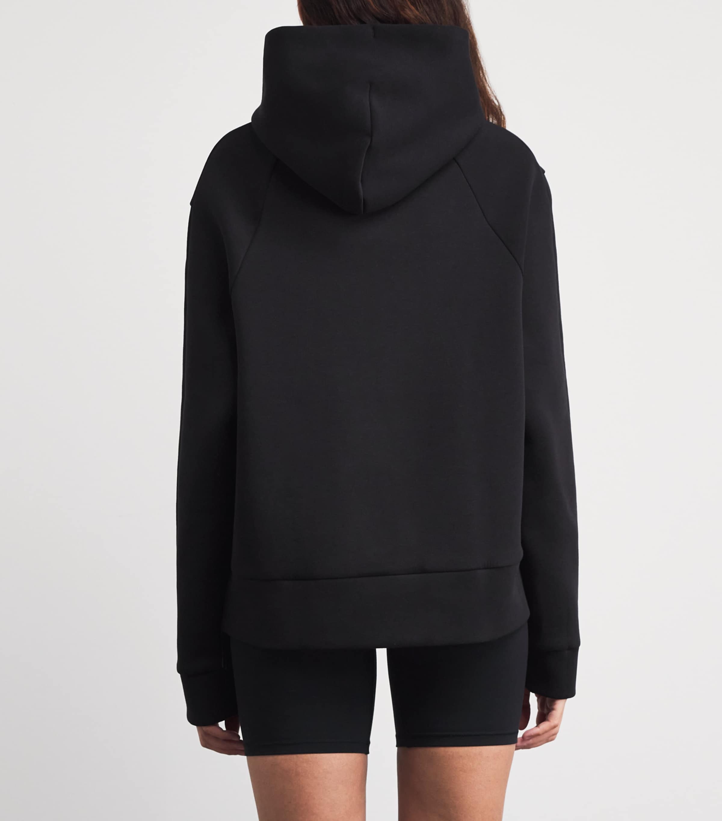 On Womens Cotton-Blend Focus Tech Hoodie Black Image 5