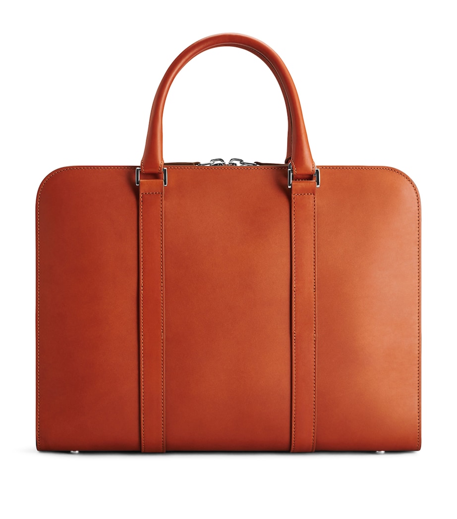 Leather Palissy Briefcase COGNAC/ GREY Image 3