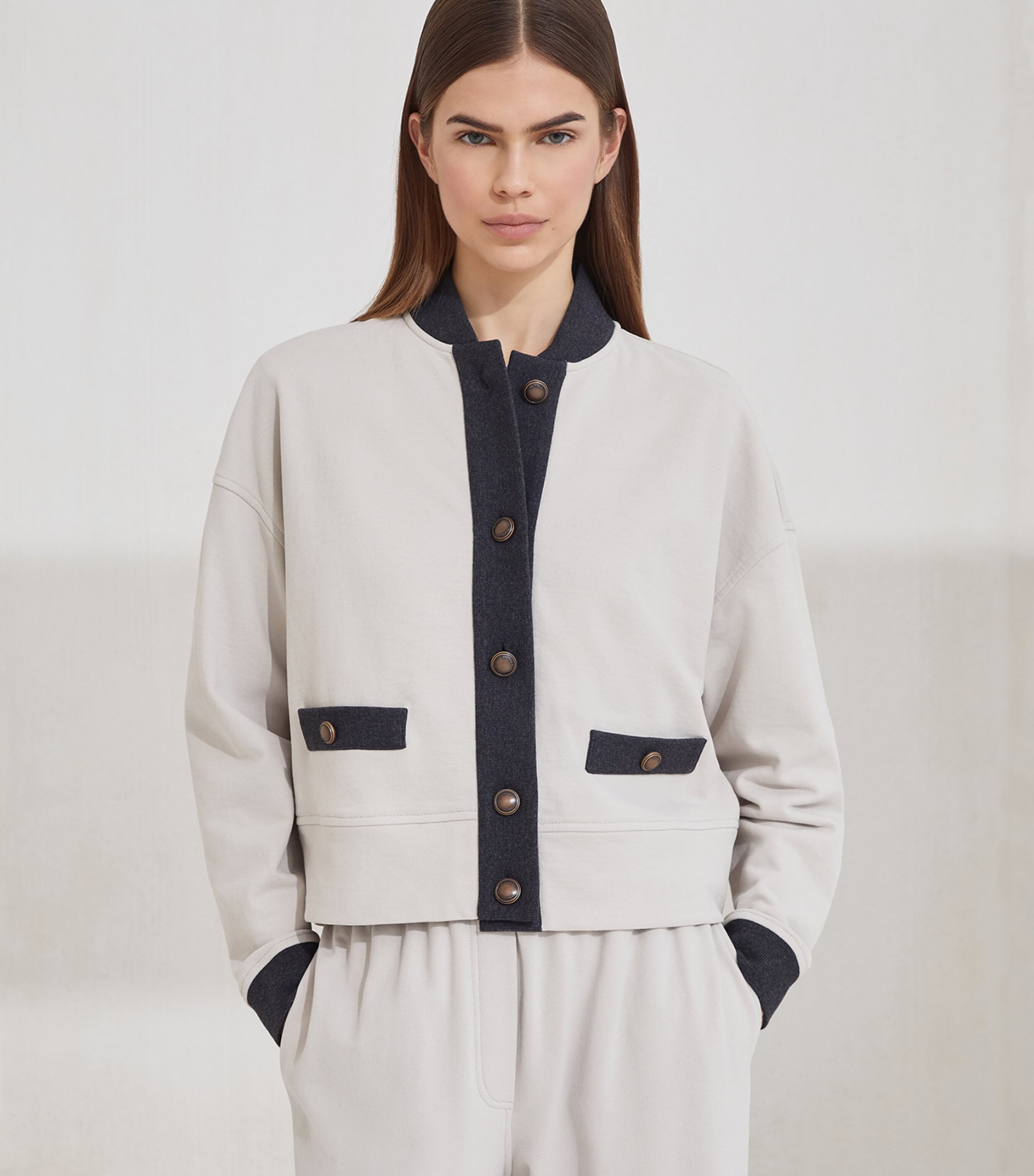 Cotton Terry Cardigan CRY36 Image 2