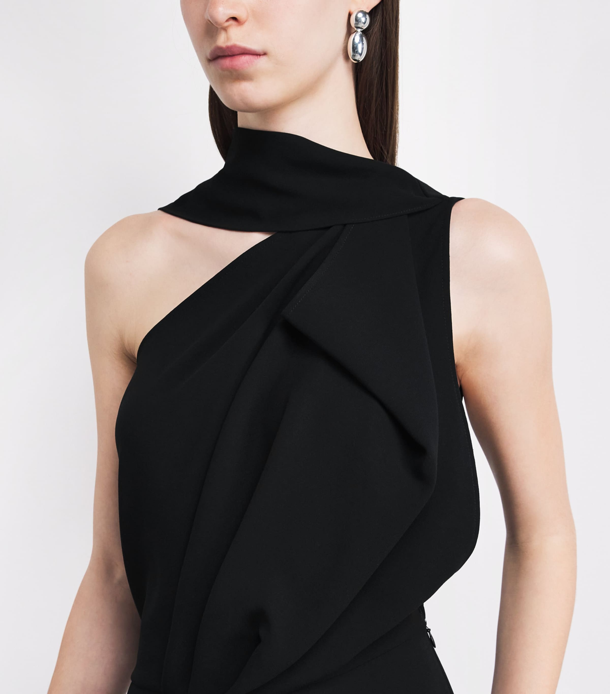 Maticevski Womens Asymmetric Priority Gown Black Image 3