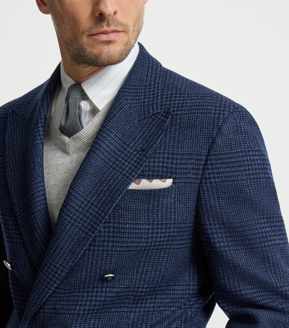 Brunello Cucinelli Silk Medallion Pocket Square Image 2