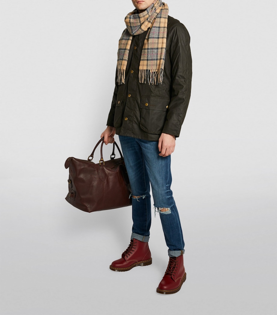 Wool Tartan Scarf MULTI Image 8