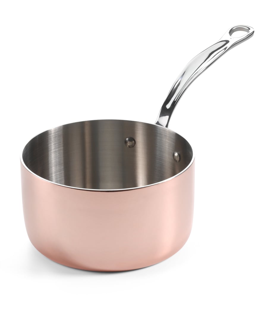 Copper Clad Saucepan with Lid (16cm) COPPER Image 4