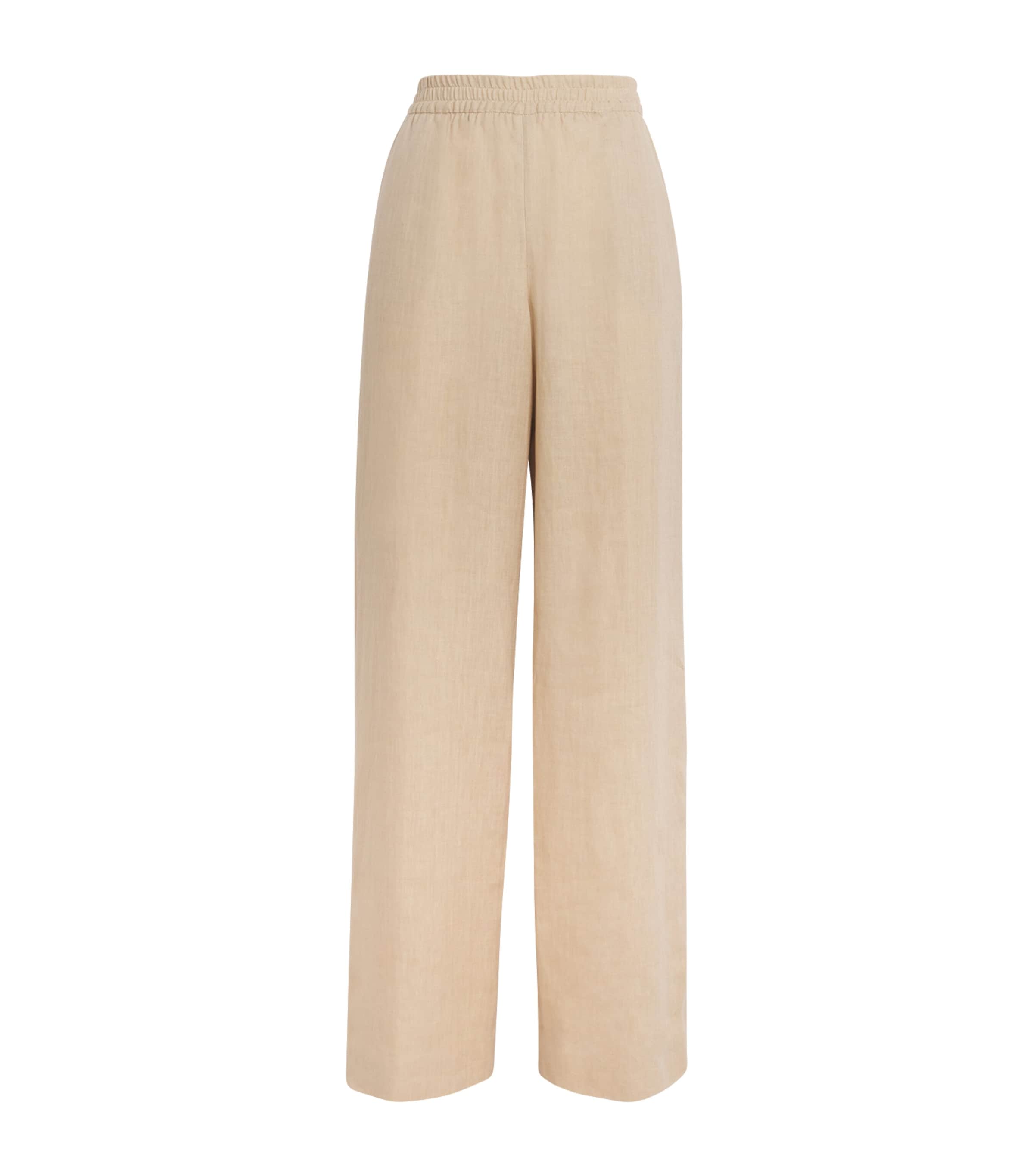 Eleventy Linen Wide-leg Trousers