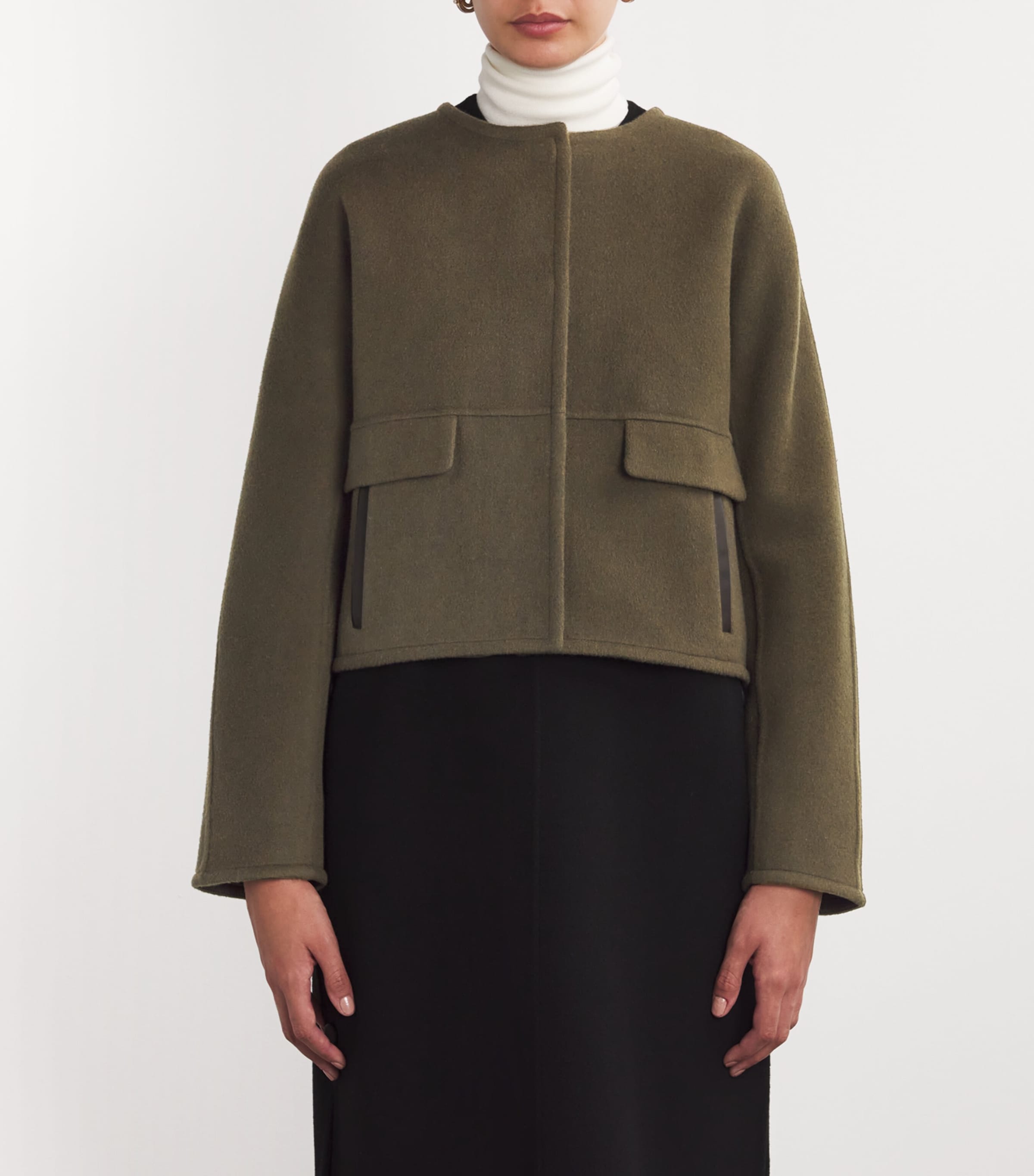 Wool-Cashmere Structured Jacket A2108 Image 3