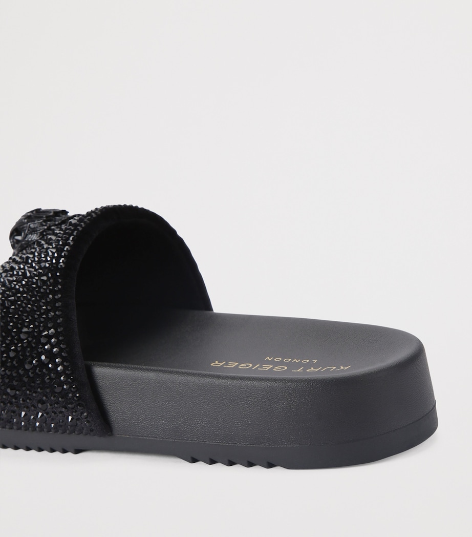 Embellished Brockwell Slides BLACK Image 2