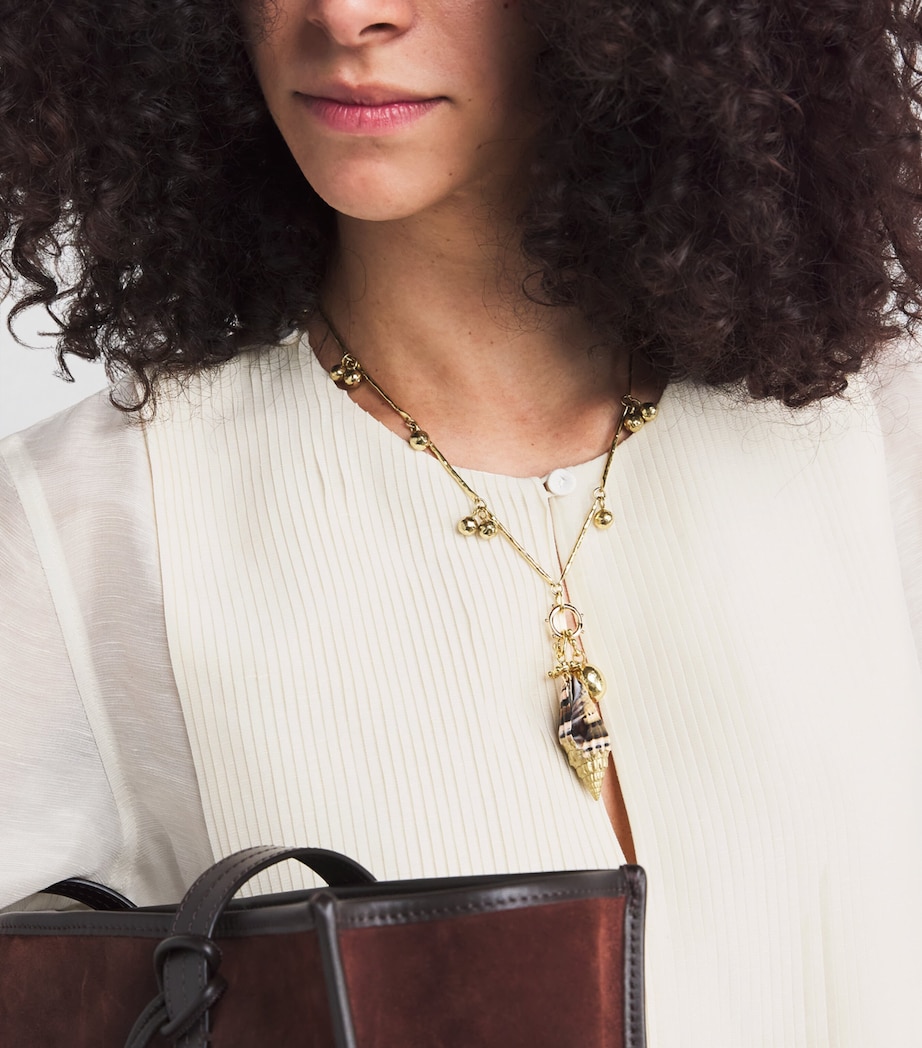 Linen-Silk Pleated Midi Kaftan 106 NEW IVORY Image 4