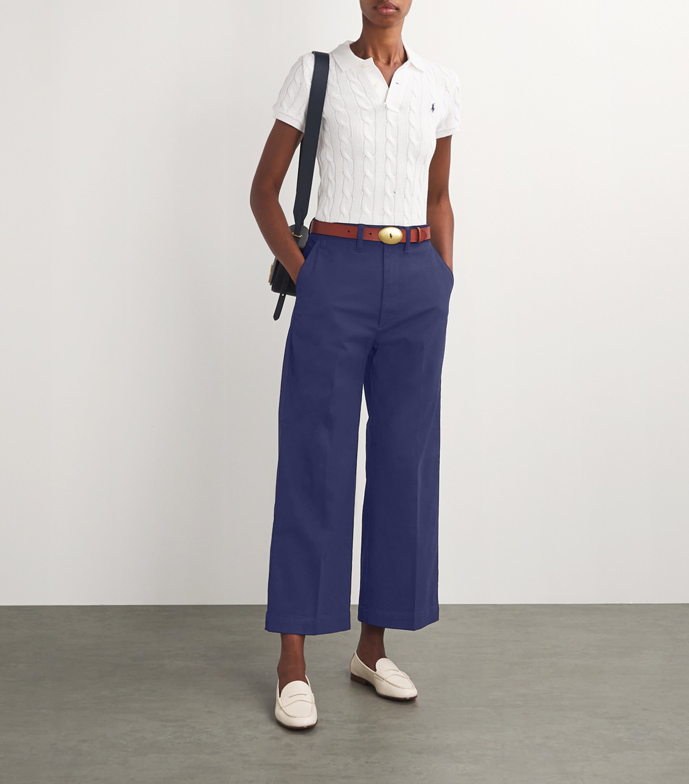 Wide-Leg Tailored Trousers NEWPORT NAVY Image 2