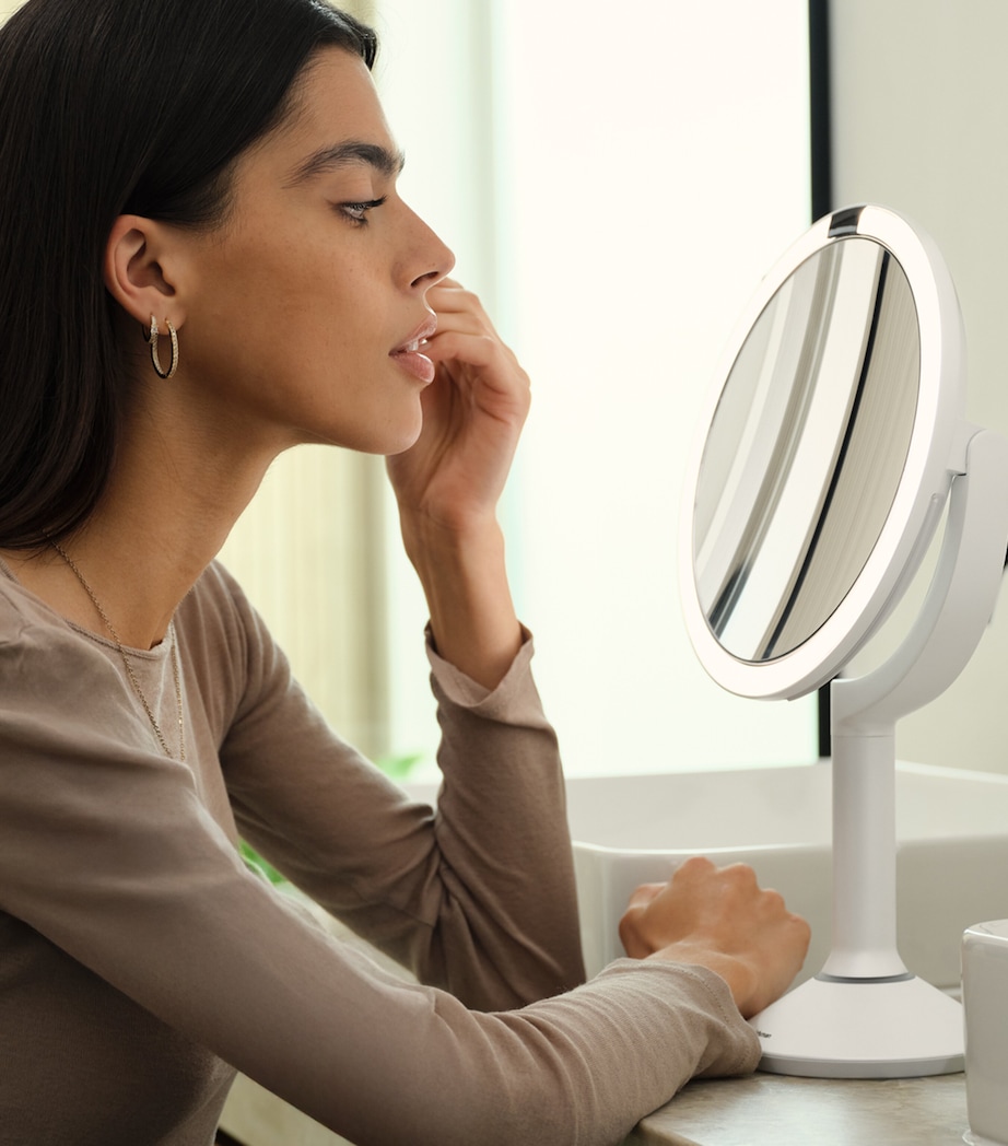 Simplehuman Sensor Trio LED Make-Up Mirror White Stn Steel Image 6