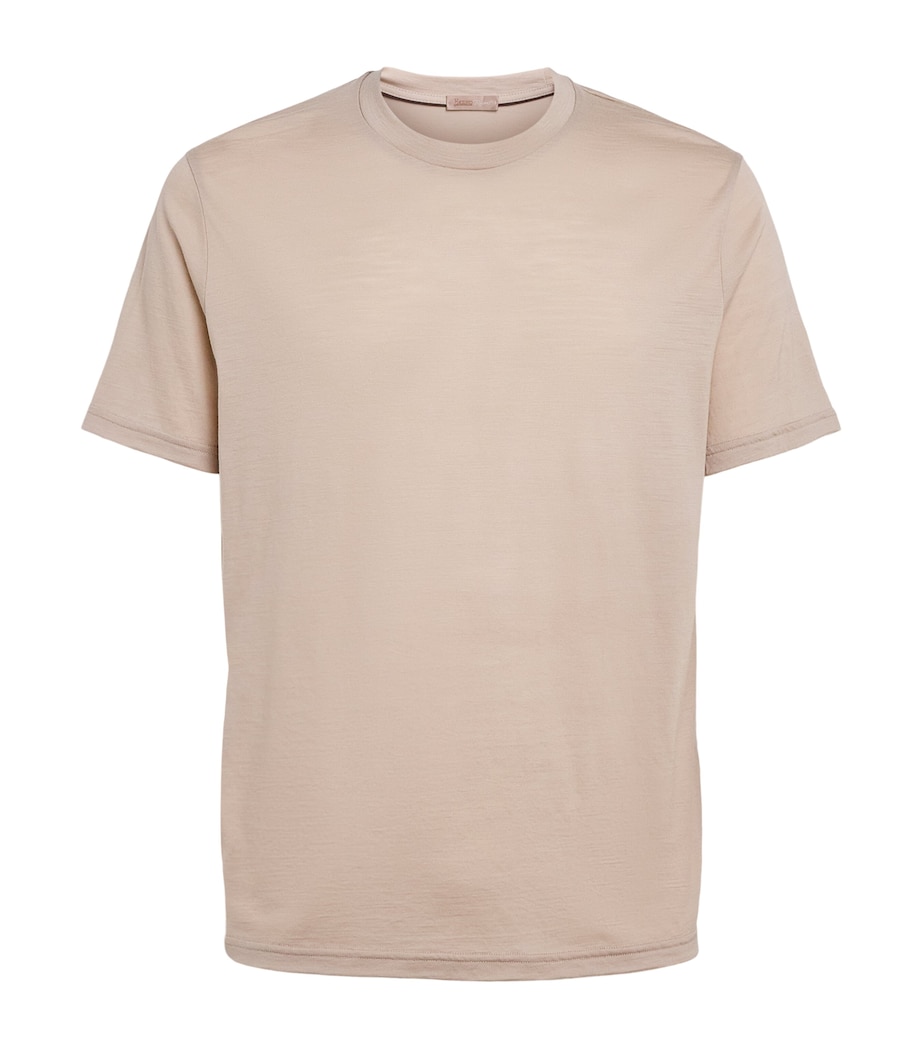 Herno Mens Wool T-Shirt Chantilly Image 1