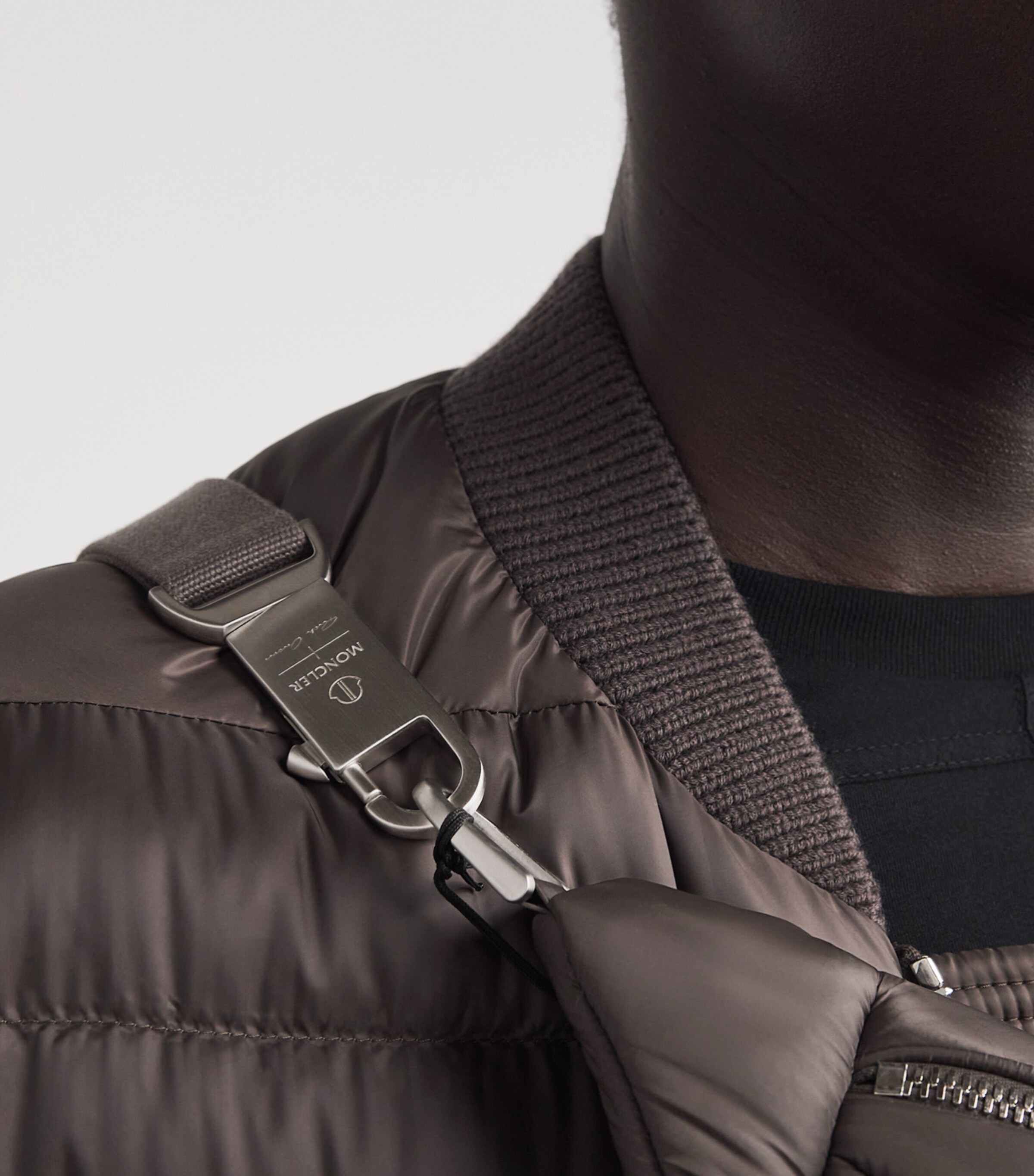 Rick Owens x Moncler Down Marsupio Belt Bag Dark Dust Image 6