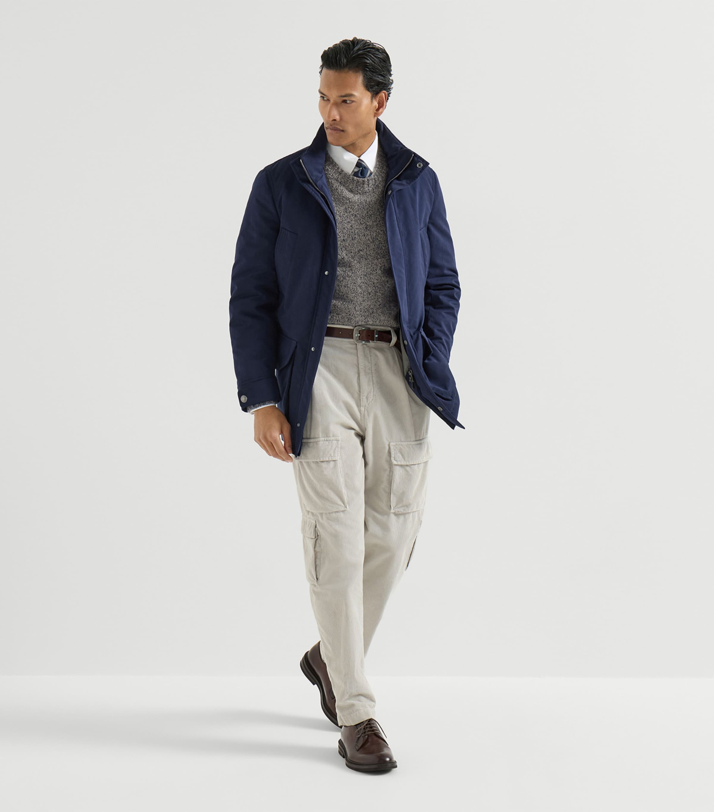 Brunello Cucinelli Mens Virgin Wool-Silk-Cashmere Sweater Image 5