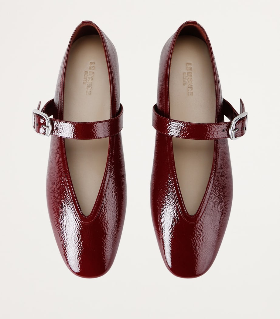 Patent Leather Stella Flats RED Image 6