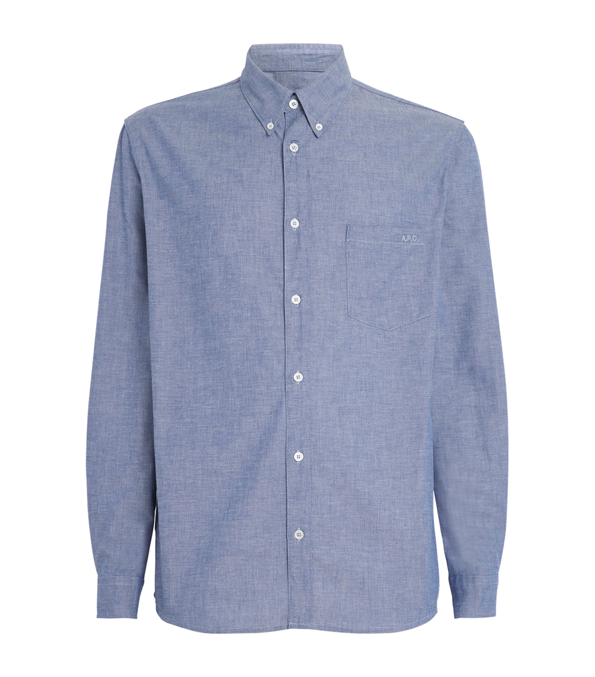 Apc Shirt A. P.c. Men Color Indigo In Blue