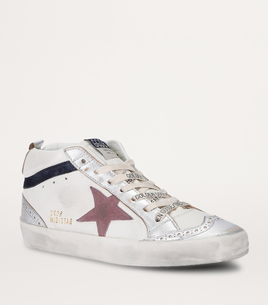 Leather Mid Star Sneakers WHITE/COMB Image 3