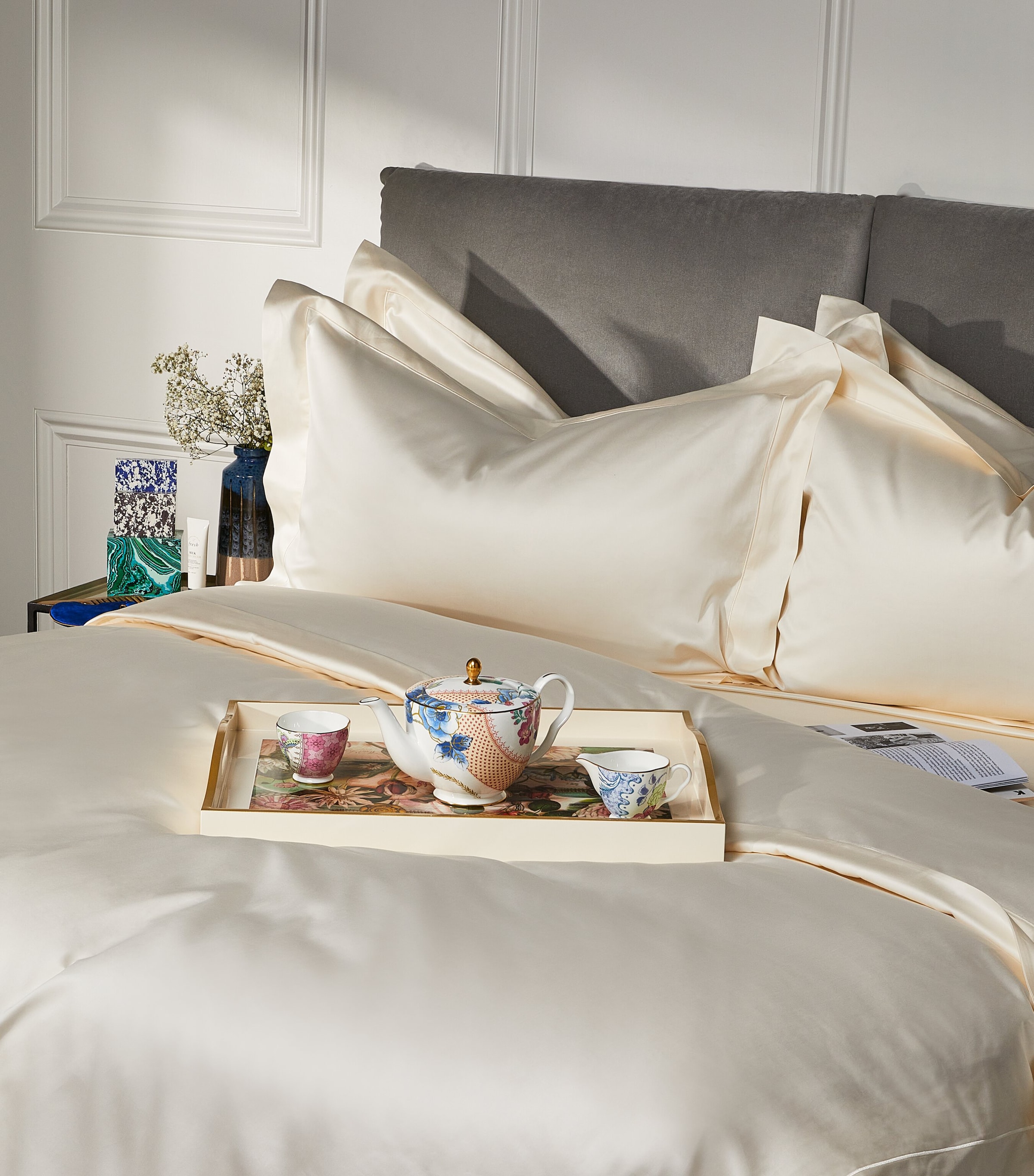 Celso De Lemos Bourdon Super King Flat Sheet (270cm x 300cm) Naturel Image 3