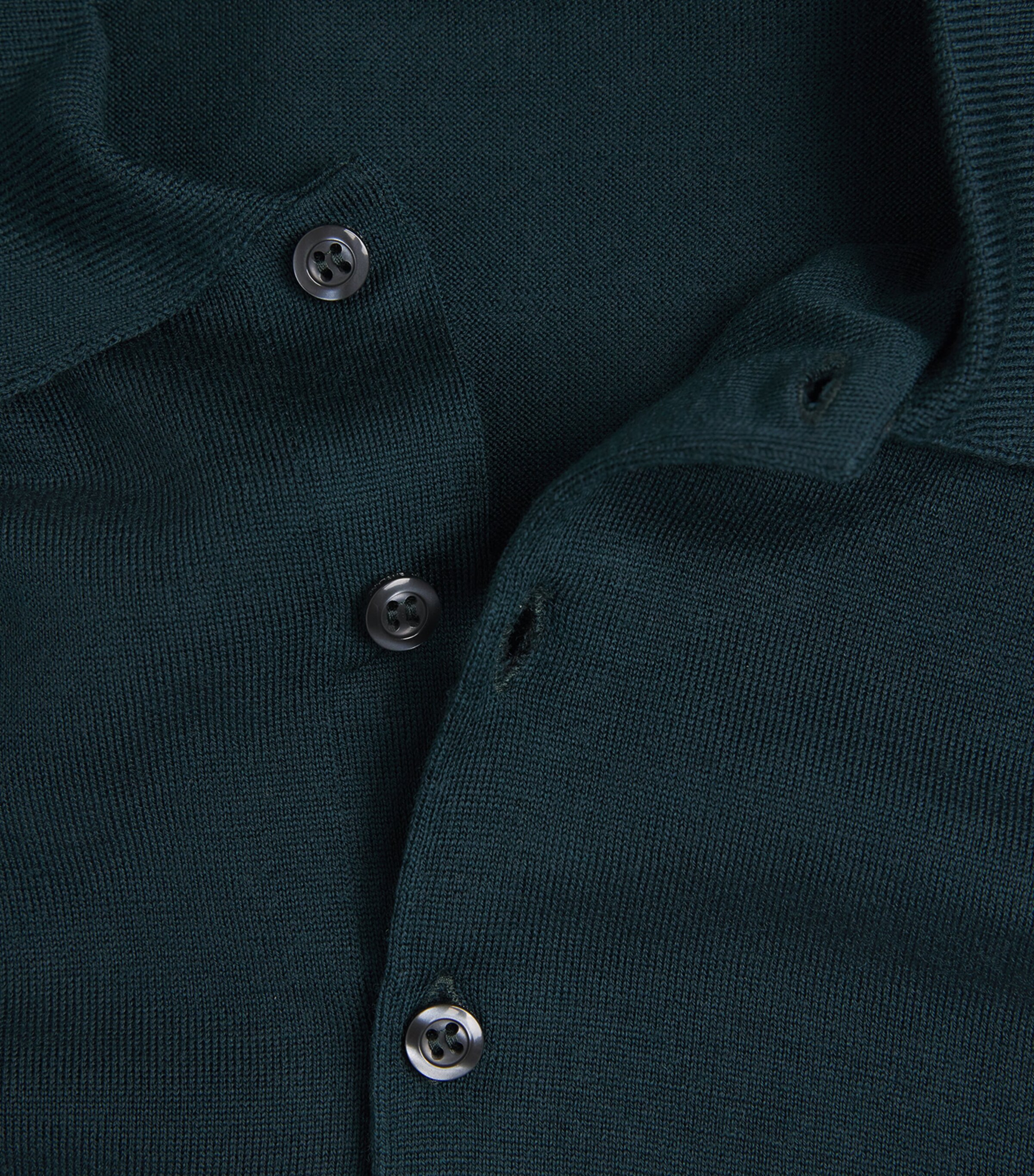 Merino Wool Belper Polo Shirt RICHARDSON GREEN Image 5