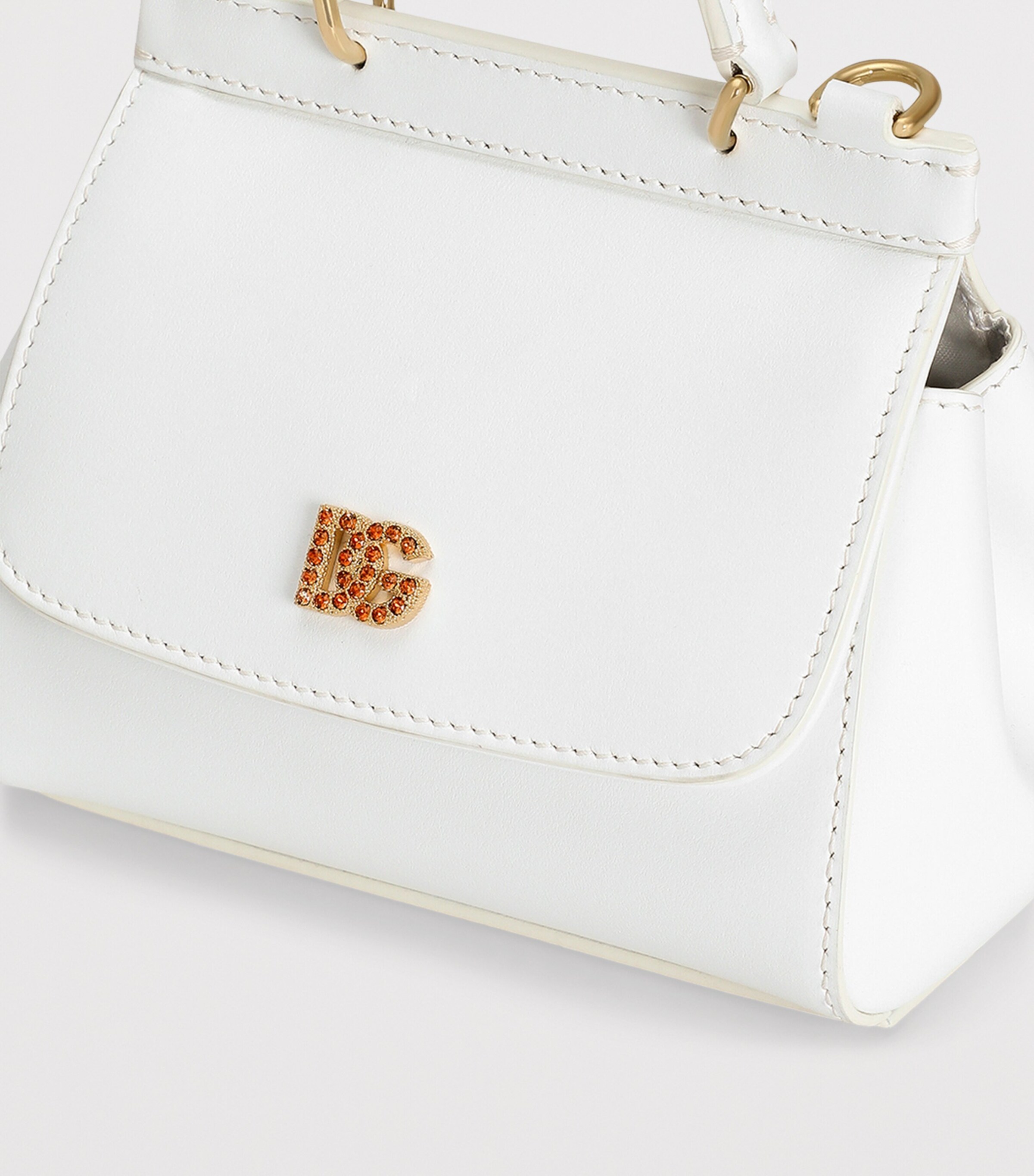Mini Leather Sicily Shoulder Bag 8S936-MILK Image 5
