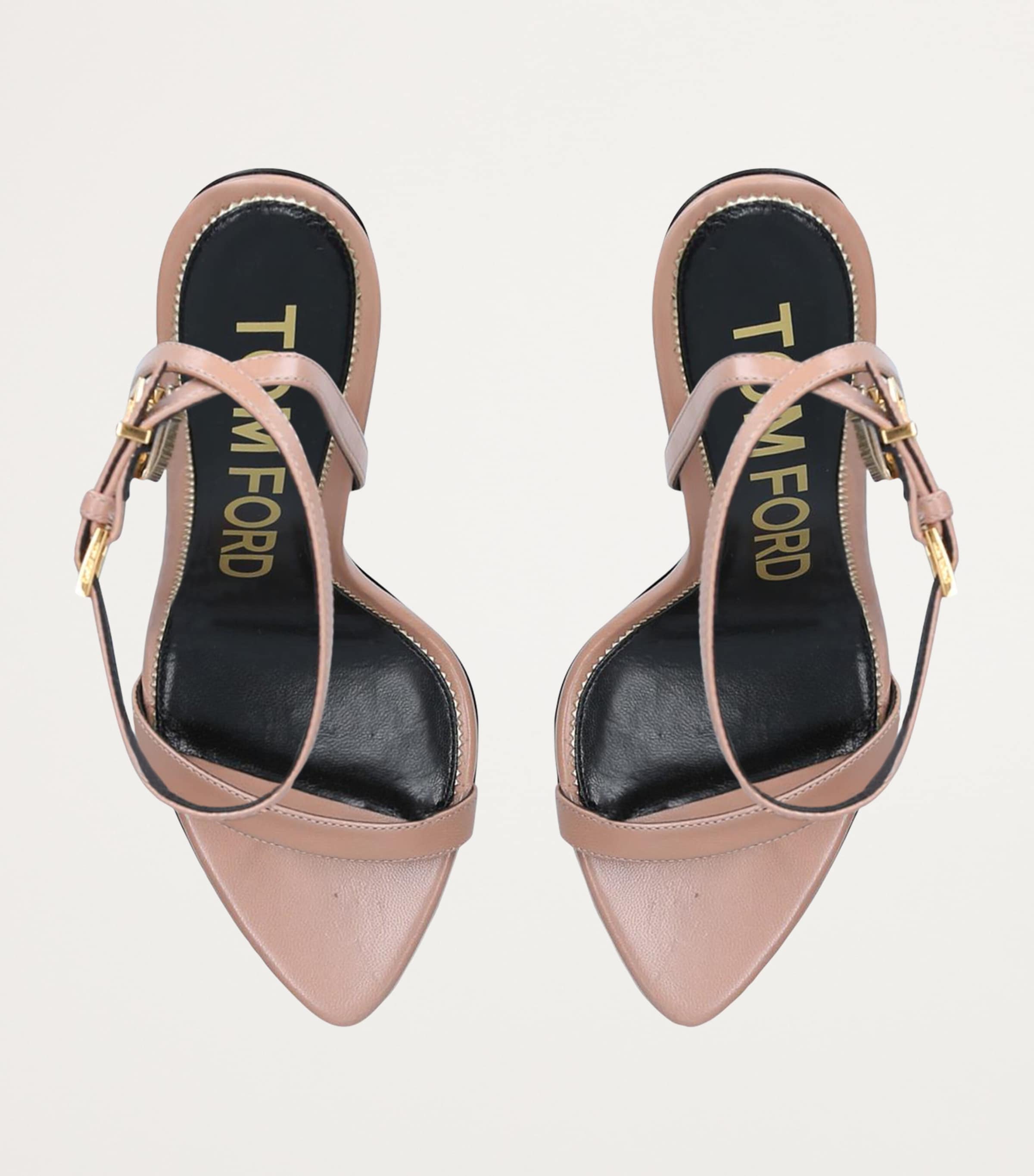 Leather Padlock Sandals 105 BLUSH Image 6