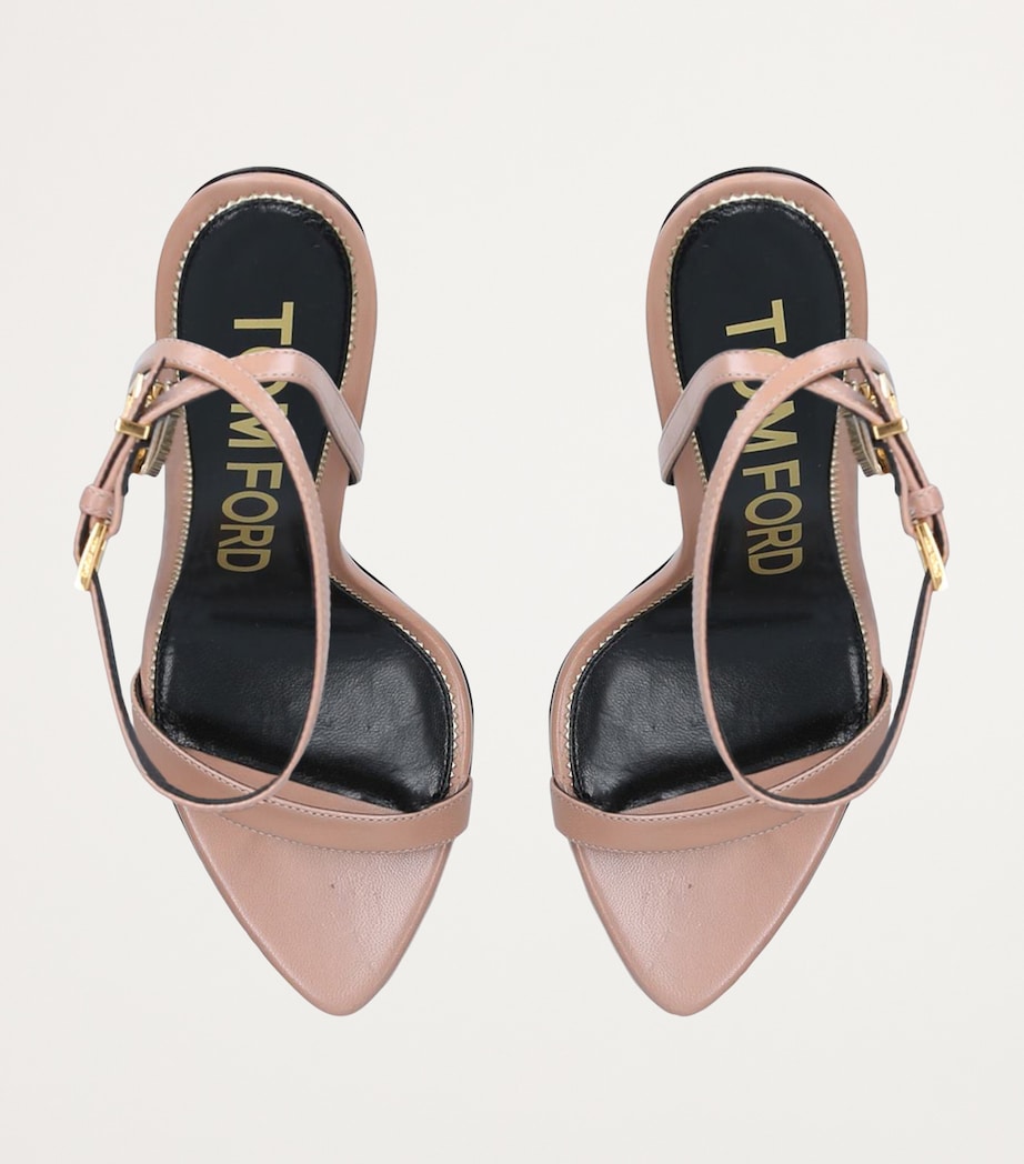 Leather Padlock Sandals 105 BLUSH Image 6