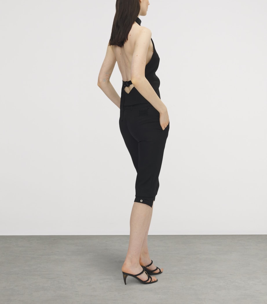 McQueen Womens Wool Halterneck Top Image 3