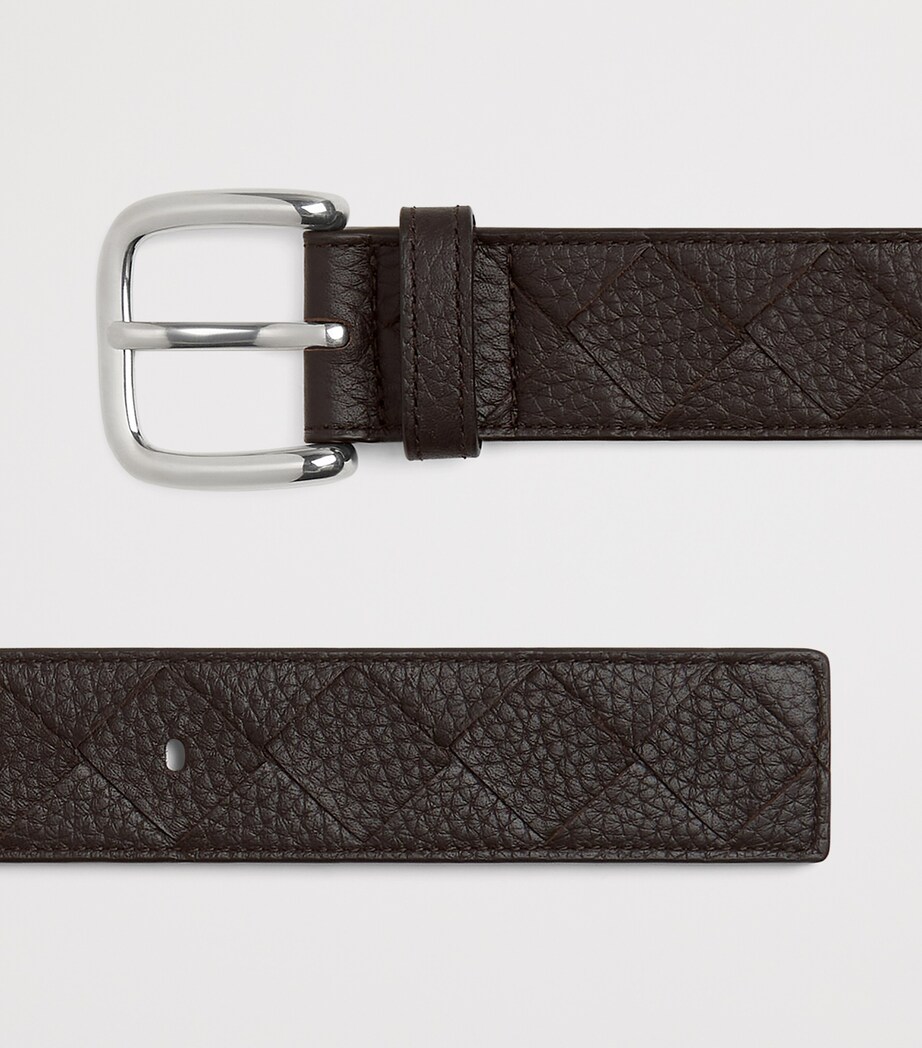 Grained Leather Intrecciato Belt 2145 Image 5