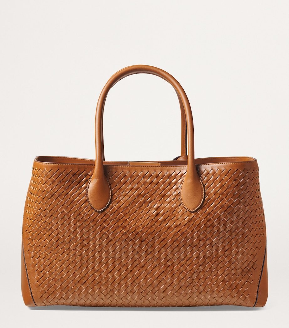 Leather London Tote Bag TAN Image 2