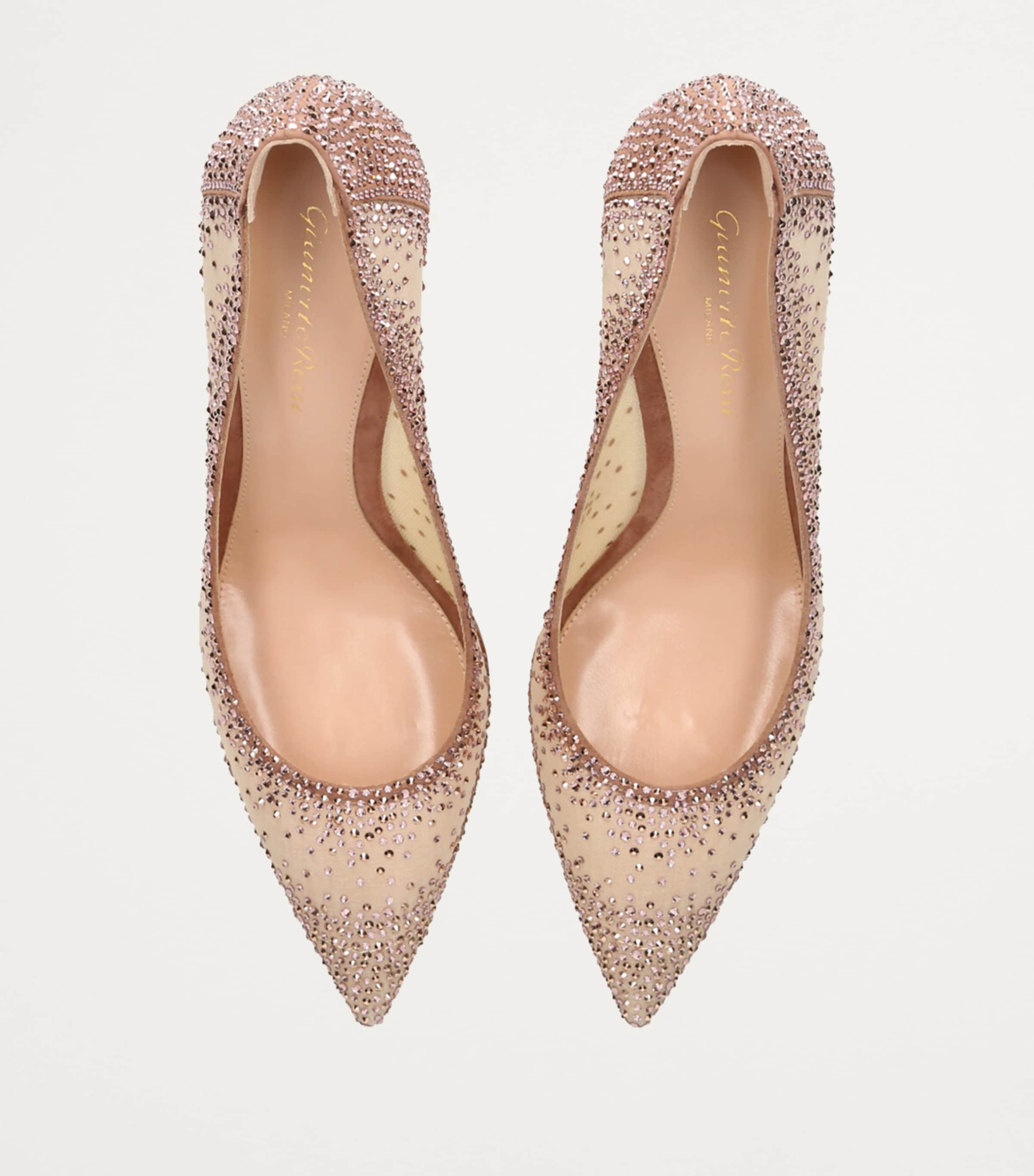 Embellished Rania Pumps 85 MID BROWN Image 6