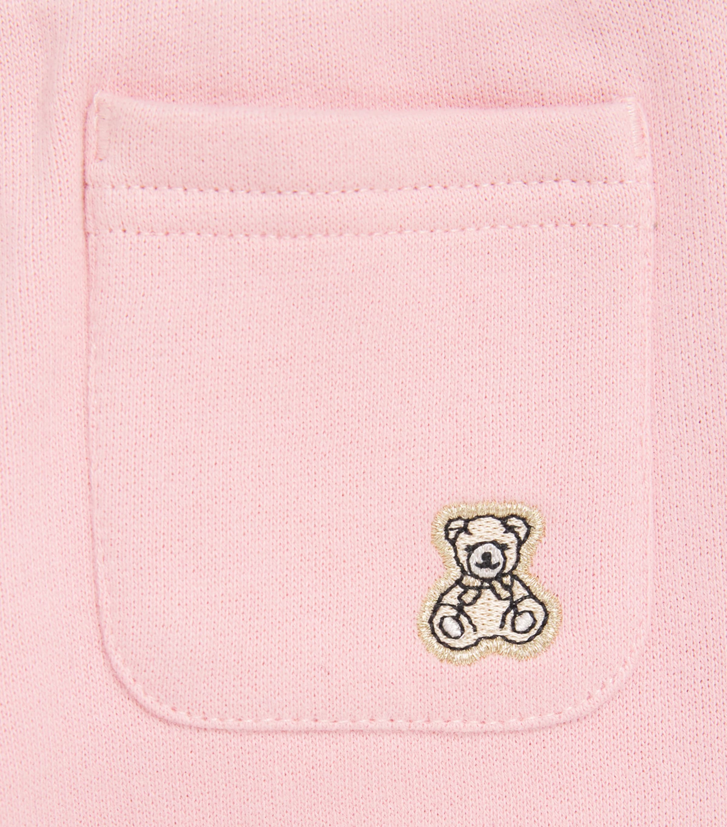 Harrods Cotton Logo Sweatpants (0-18 Months) Pink Image 3