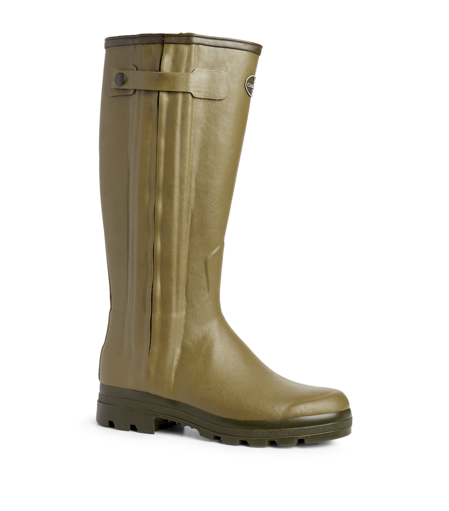 Leather-Lined Chasseur Wellington Boots VERT VIERZON B200 Image 1