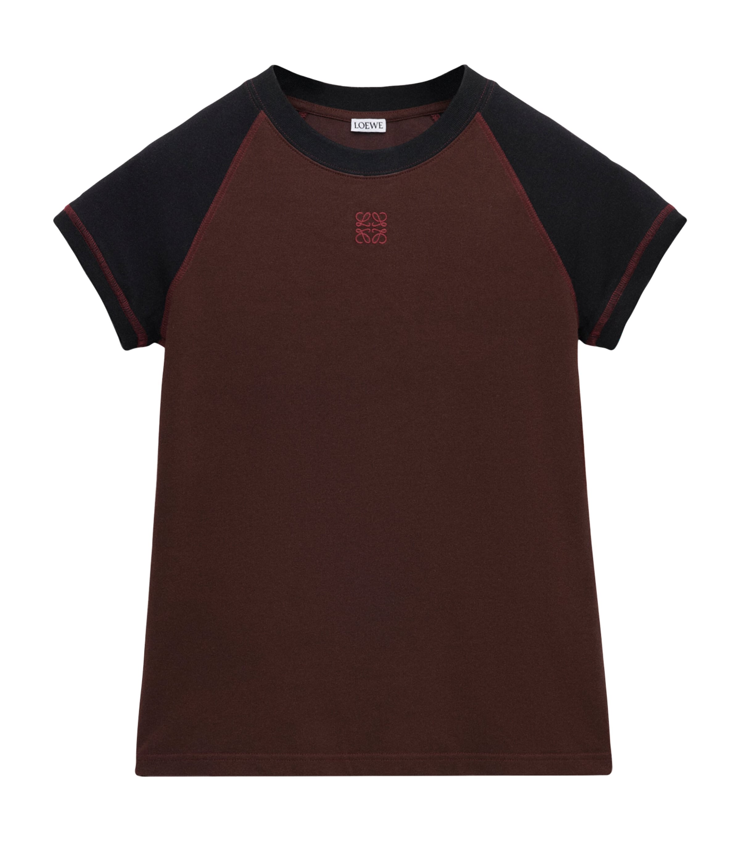 Loewe Small Fit T-shirt In Cotton Blend In Brown