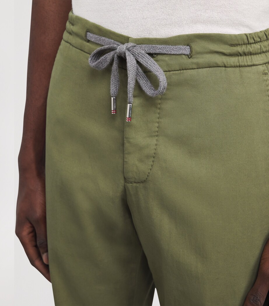 Cotton-Silk-Blend Drawstring Tailored Trousers MP11 Image 6